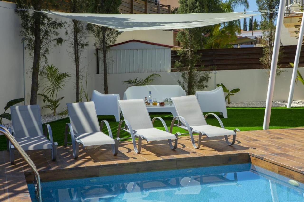 Tsokkos Family Villa - Pool Garden Walk To Beach بروتاراس المظهر الخارجي الصورة